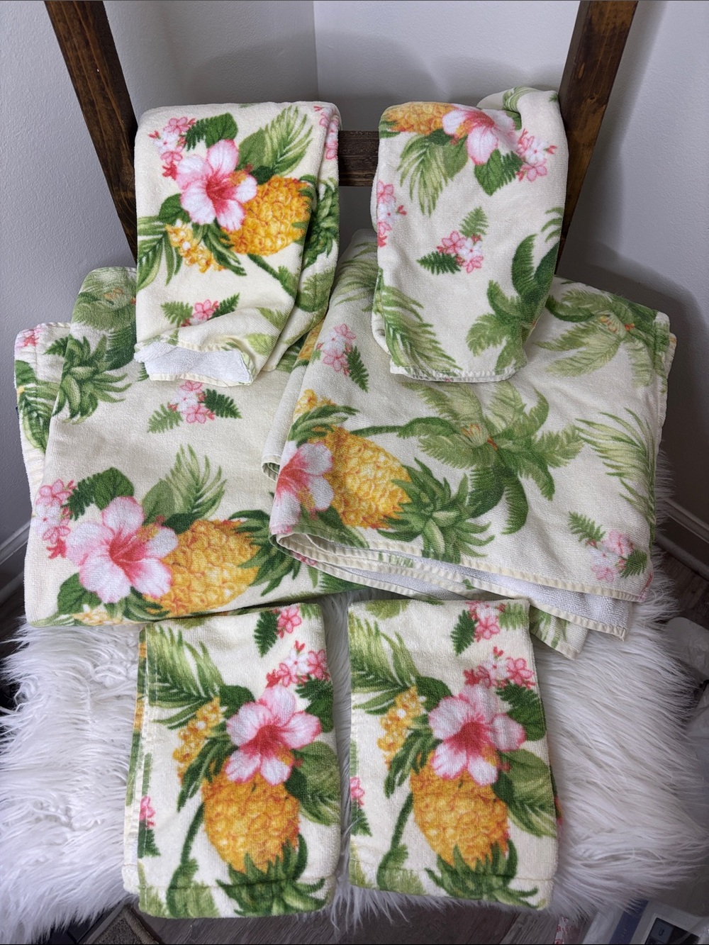 Tommy Bahama Tropical Bath Towels Washcloths and Hand Towels Set of 7